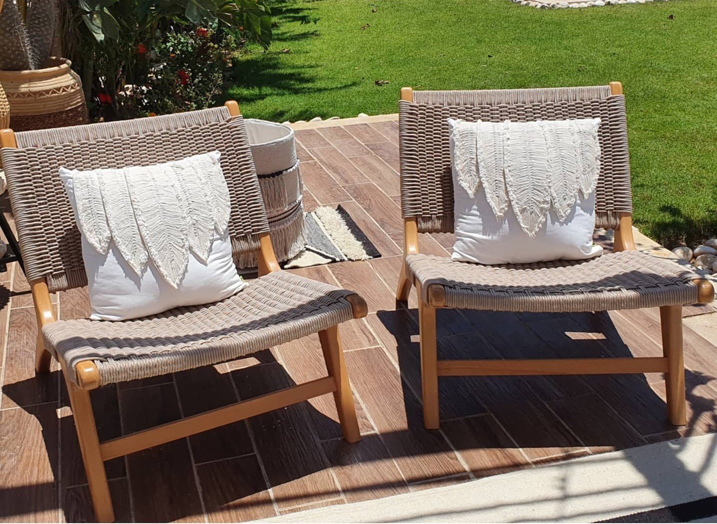 Bohemian weaving chair