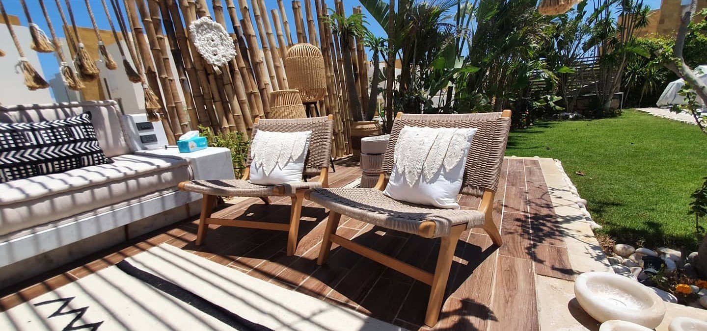 Bohemian weaving chair