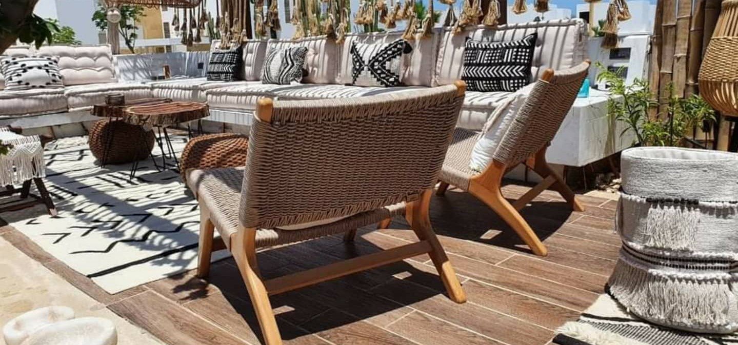 Bohemian weaving chair