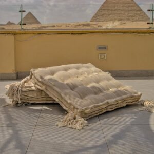 Sandy boho floor cushions