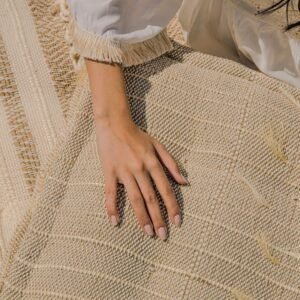 Sandy boho floor cushions