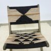 Boho Woven Wooden Chair