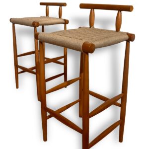 Weave wood Barstool