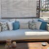Boho Weaving Sofa (teak wood)